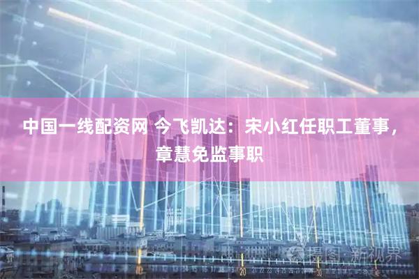中国一线配资网 今飞凯达：宋小红任职工董事，章慧免监事职